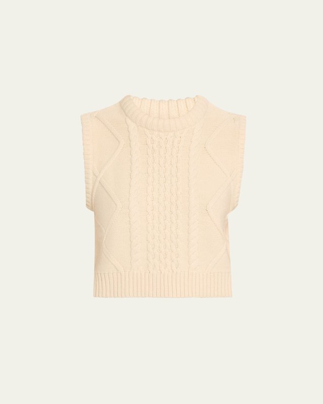 The Van Chunky Cable-Knit Vest